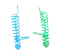 MUELODSIC 2PCS Multi-purpose Parrot Foraging Baskets with Fruit Forks and Stand Rack Safe Hanging Bird Feeding for Indoor Outdoor Use Material Blue and Green