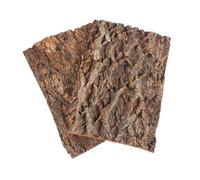 MUELODSIC 2Pcs Natural Climbing Bark Platform Reptile Hide Decor for Lizards Geckos Bearded Dragons Terrarium Stain-resistant Cork Bark Habitat Accessory for Snake and Turtle Enclosures