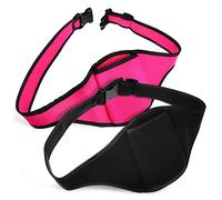 MUELODSIC 2pcs Neoprene Mic Belt Packs Portable Microphone Waist Carriers with Secure Pocket Breathable Fitness Mic Belts for Running Yoga