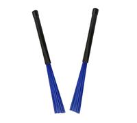 MUELODSIC 2pcs Nylon Jazz Drum Brushes Retractable Wire Brush Drum Stick Set for Percussion Instruments Lightweight Non Slip Handles Sturdy Design and Jazz Performances