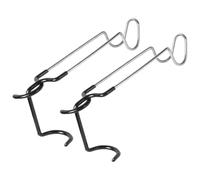 MUELODSIC 2pcs Outdoor Camping Light Pole Hook Hangers Multi-Functional Metal S-Shaped Tent Lamp Holder Hooks for Lanterns and Tent Poles Sturdy Iron for Hiking and Tarp Accessories