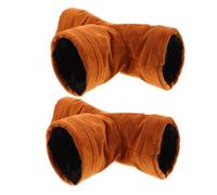 MUELODSIC 2pcs Pet Rat Nest Hamster Tunnel Tube Hideout Chamber for Small Pet Activity Toys Washable Hamster Supplies