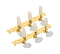 MUELODSIC 2pcs Precision Acoustic Guitar Tuning Pegs Open Style Iron String Pegs for Ukuleles and Folk Guitars Lightweight Portable Design with Smooth Rotation for Accurate Sound Control and