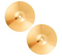 MUELODSIC 2Pcs Professional Jazz Drum Cymbals Brass Kit Accessories Sturdy Sound Percussion for Beginner and Practice