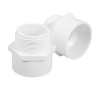 MUELODSIC 2Pcs PVC Pipe Fitting Adapter Male Threaded Slip Socket Connector for Plumbing Water Supply Coupling Versatile Leakproof Joint for Home and Industrial Use