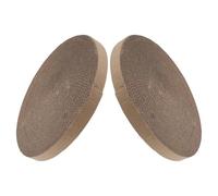 MUELODSIC 2pcs round Cat Scratching Pad Replacement, 35cm Diameter Corrugated Cardboard Scratch Mat Insert for Indoor Pets, Kitten Claw Board Refills for Household Scratcher Tray