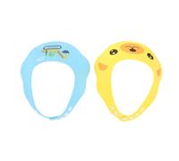 MUELODSIC 2pcs Shampoo Cap for Toddlers Cute Cartoon Pattern Ear Protection Bath Hat for Boys and Girls Hair Washing