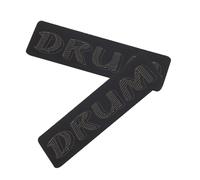 MUELODSIC 2pcs Silicone Bass Drum Hoop Protector Adhesive Kick Drum for Wood Enhanced for Drumheads Lightweight and Portable for Practice and