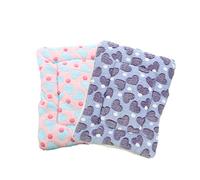MUELODSIC 2pcs Small Pet Warm Blanket Cushion Thickened Candy Cotton Sleeping Mat Comfortable Resting Pad for Dogs Cats Autumn Winter Indoor Use