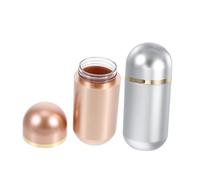 MUELODSIC 2pcs Small Portable Pill Organizer with Sealing for Travel Medicine and Supplements Plastic Pill Case for Capsules Powders Jewelry Storage for Purse Use