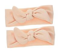 MUELODSIC 2pcs Stretchy Dog Headband with Adorable Bow for Dogs and Puppies Lightweight Decorative Hairband for Cats Rabbits and Pets Polyester Pet Headdress for Charming Looks