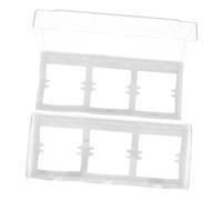 MUELODSIC 2pcs Triple Socket Switch Cover Box Transparent Splash Guard Protection for Bathroom Kitchen Electrical Safety