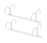 MUELODSIC 2pcs Under Cabinet Coffee Mug Rack with Hooks Iron Hanging Cup Holder for Kitchen Shelf Space Saving Organizer for Cups and Mugs White for Kitchen Cabinet Storage