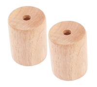 MUELODSIC 2pcs Wooden Lamp Base Light Socket Night Light Stand Table Lamp Accessory DIY Wood Holder for Stable Easy Installation Creative Night Lighting