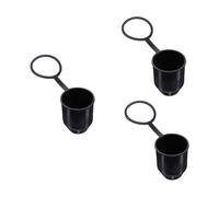MUELODSIC 3 Pcs Trailer Coupling Protective Caps with Retaining Ring Flexible Tow Hitch Covers for Ball Head Tractor Protection Against Corrosion Dust and Weather Damage