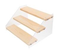 MUELODSIC 3-Tiered Stepped Dessert Display Stand Acrylic Rack for Cake Pastries and Cosmetic Storage in Office and Home