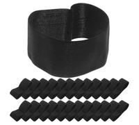 MUELODSIC 30 Pcs Black Elastic Mourning Armbands, Stretchy Soft Forearm Bands for Funeral, Memorial, Police, Football, and Music Band Use in Sports and Parade Events