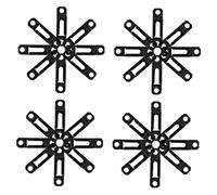 MUELODSIC 30 Pcs Invisible Furniture Connectors Metal Cabinet Joint Brackets with Screws Stable Wardrobe and Bookshelf Fasteners for Noise Reduction and Tool Quick Assembly