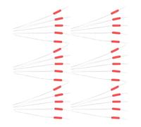 MUELODSIC 300pcs Silicone Slip Bobber Stops for Fishing Float Positioning with Tangle-free Design and High Sensitivity, Red Column Bobber Stoppers for River and Stream Use