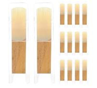 MUELODSIC 30Pcs B-Flat Soprano Sax Reeds Strength 2.5 Traditional Wood Saxophone Reeds Pack with Suitable for Jazz Classical and Beginner Saxophone Players