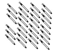 MUELODSIC 30pcs Reusable Silicone Cable Ties for Cord Management Elastic Cable Straps with Hanging Organizer for Earphones Chargers Computer Cords in Home Office Kitchen