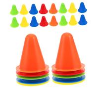 MUELODSIC 30pcs Soccer Agility Training Cones Rounded Top Sports Marker Cups for Roller Skating Practice Football Drills Obstacle Course with Vibrant Colors