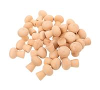MUELODSIC 30pcs Unfinished Wooden Mushroom Peg Dolls X Blank Wood Craft for DIY Painting Natural Grain Peg People for Creative Art Projects Educational Sensory Play and Decorative Figurines