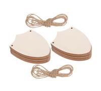 MUELODSIC 30pcs Unfinished Wooden Shield Cutouts DIY Craft Blanks for Painting and Home Decor Natural Wood Slices for Artistic Expression and Family Creative Activities