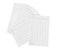MUELODSIC 35pcs Golf Score Cards Durable White Coated Paper Scorebook for Accurate Handicap Game Stats Recording Portable Travel Friendly for Golfers and Club Competitions