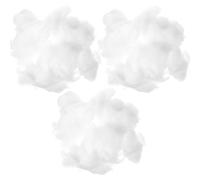 MUELODSIC 3Pcs Artificial Cotton Fake Snow for Crafts, Fluffy White Xmas Scene Prop, Christmas Snow Decor for Indoor Winter Holiday Party