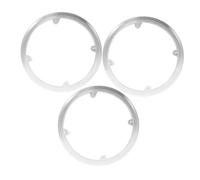 MUELODSIC 3pcs Bicycle Chainring Guard Teeth Durable Bike Chainwheel Cranksets Protector Cover Lightweight Sturdy Crankset Shield for Mountain Road Bikes Easy Tool Installation