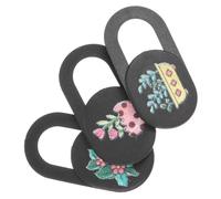 MUELODSIC 3Pcs Cartoon Potting Pattern Phone Camera Covers Privacy Protection for Laptop Tablet Smartphone Webcam Compatible Compact and Practical