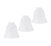 MUELODSIC 3Pcs Frosted Glass Lamp Shades E27 Interface Lamp Shade Replacement Cover Set European Style Frosted Glass Light Shell Cover