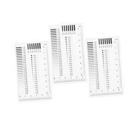 MUELODSIC 3Pcs High Precision Crack Ruler for Accurate Surface Defect Measurement Clear Read Film Gauge for Spot and Line Inspection Portable Tool for Precise Surface Measurement