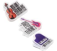 MUELODSIC 3pcs Music Note Clips for Piano Guitar Violin Plastic Sheet Music Page Holders with Musical Note Shape Multi-page Viewing Accessories and Instrument Practice