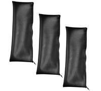 MUELODSIC 3pcs Portable Microphone Bags Cordless Mic Organizers with Cushion Protection PU Leather Case for Travel and Outdoor Use Lightweight Storage for Wireless Microphones