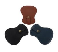 MUELODSIC 3pcs PU Leather Guitar Picks Holder Case with Compartments for Acoustic Electric Guitarists Storage Organizer Pouch for Quick Access Scratch-Resistant Pick Storage Container