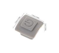 MUELODSIC 3pcs Rubber Microphone Switch Button Replacement, Silicone Power On/off Push Button Cover Compatible with Model 32006, for Party Microphones and Audio Equipment Maintenance