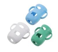 MUELODSIC 3pcs Silicone Baby Milk Bottles Sleeve with Effective Insulation and Easy Clean Features, Glass Bottle Cover for Home and Holidays Use, Suitable for Kids and Baby Feeding