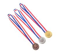 MUELODSIC 3pcs Sports Medals Silver Bronze Competition Awards for School Sports Day Winners Success Symbols