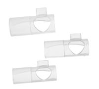 MUELODSIC 3Pcs Transparent Flute Mouthpiece Aid for Tuned Bamboo Flutes Beginner-friendly Instrument Repair Parts Enhancing Pitch Control and Tone Precision