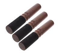 MUELODSIC 3PCS Wooden Singing Bowl Strikers for Tibetan Meditation Solid Wood and Copper Percussion Mallets Enhance Sound Resonance for Relaxation Mindfulness and Healing Practices