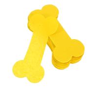 MUELODSIC 4 Packs Pet Memorial Paper Bones Shape Yellow Traditional Offering Paper for Dog Loss Funeral Ancestral Tribute Ceremony Rituals with Emotional Coin Design