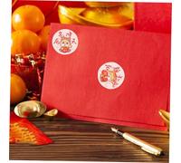 MUELODSIC 4 Sheets Dragon Year Spring Festival Stickers Adhesive Chinese Year Decals for Decorations and Sealing Bags Easy Tear and Stick Vivid Festive Design