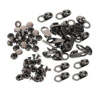 MUELODSIC 40 Set Metal Boot Lace Hooks for Quick Replacement and Enhanced Aesthetics, Suitable for Leather Shoes and Boots, for Travel and Camping, Stylish Modern Metallic Look Shoelace
