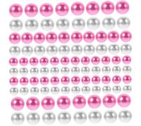 MUELODSIC 400pcs Floating Faux Pearl Beads Vase Filler No Simulated Pearls for Vase Decor Wedding Centerpiece DIY Craft Pink White Mix Random Color