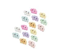 MUELODSIC 40PCS Mixed Color Resin Cartoon Cloud Hairpin Accessory DIY Material for Headdress Making Smiling Face Design Lightweight Craft Supplies for Phone Case Decoration