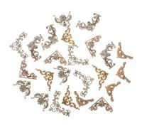 MUELODSIC 48Pcs Baroque Corner Border Stickers for Scrapbooking Vintage Hollow Frame Decorative Photo Album Trim Stickers DIY Journal Supplies