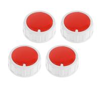 MUELODSIC 4Pcs 6Mm D Hole Heater Fan Control Knobs Replacement for Electric Stove Oven Timer Switches - Compatible with Wall and Patio Heater Parts