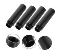 MUELODSIC 4Pcs Aluminum Alloy Microphone Extension Tubes Mic Stand Extender with Threaded Design for Professional Audio and Gaming Microphone Boom Arm